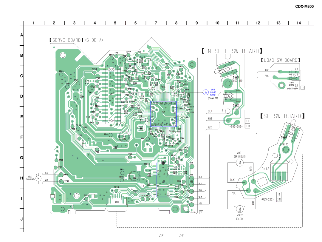 Sony CDX-M800 service manual 