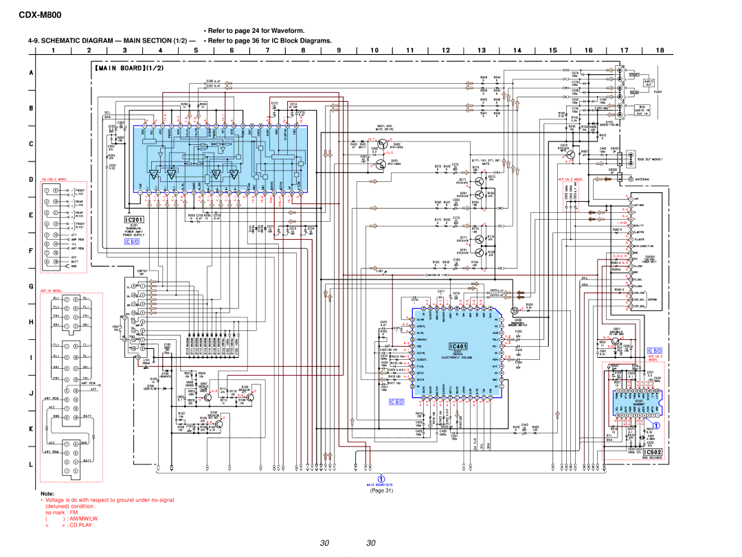 Sony CDX-M800 service manual Ic B/D 