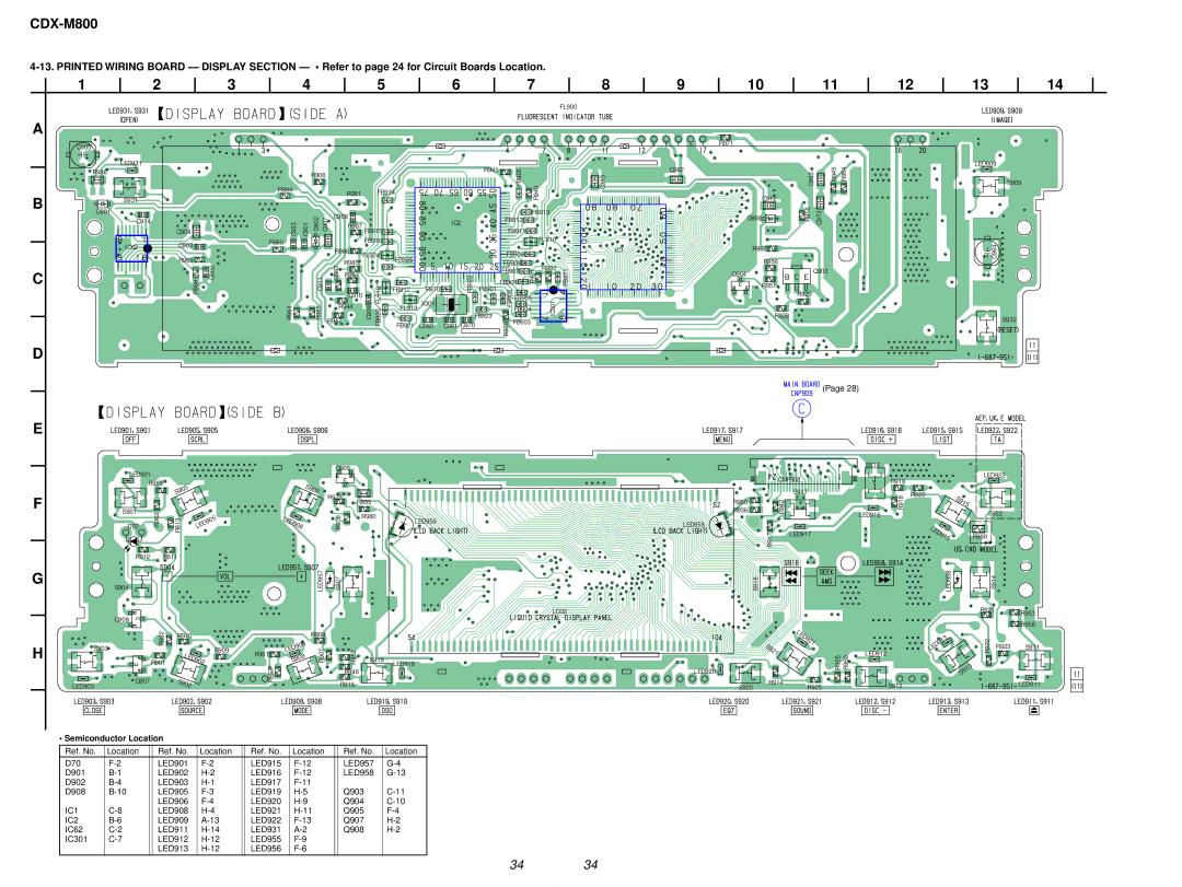 Sony CDX-M800 service manual IC1, IC2 