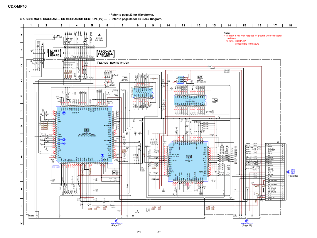 Sony CDX-MP40 service manual Ic B/D 