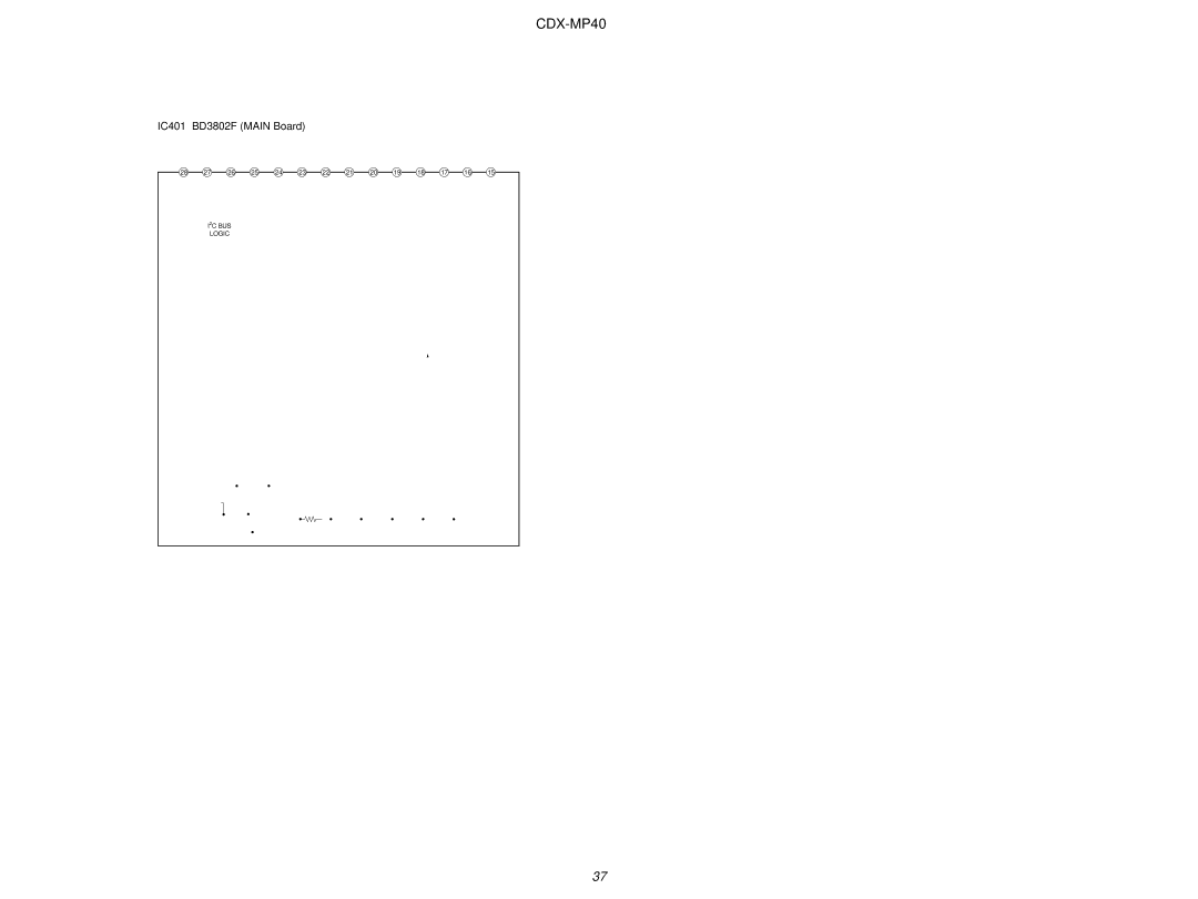 Sony CDX-MP40 service manual IC401 BD3802F Main Board, Pass 