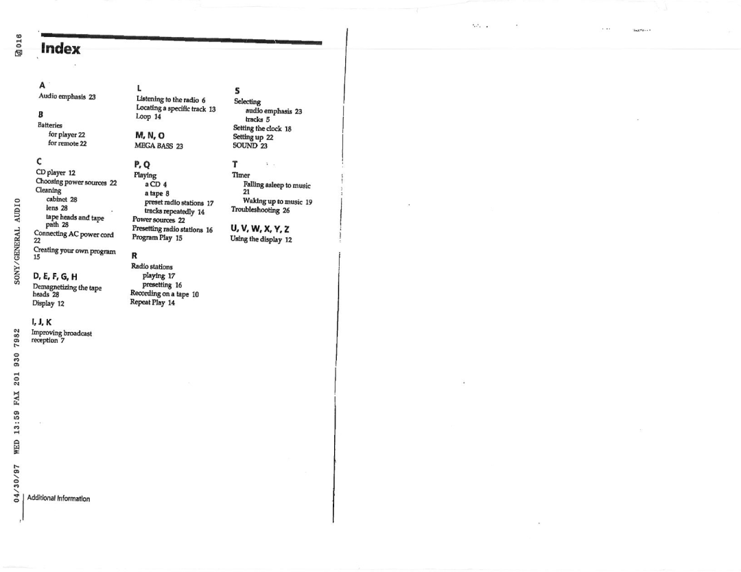 Sony CFD-S23, CFD-S33 manual 