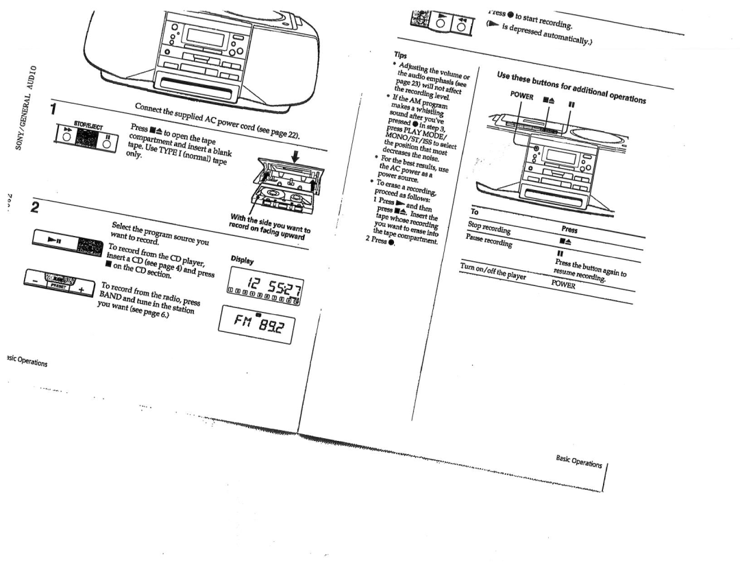 Sony CFD-S23, CFD-S33 manual 