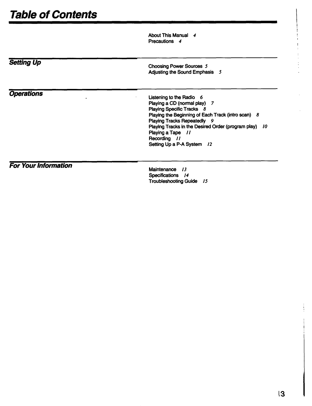Sony CFD-10, CFD12 manual 