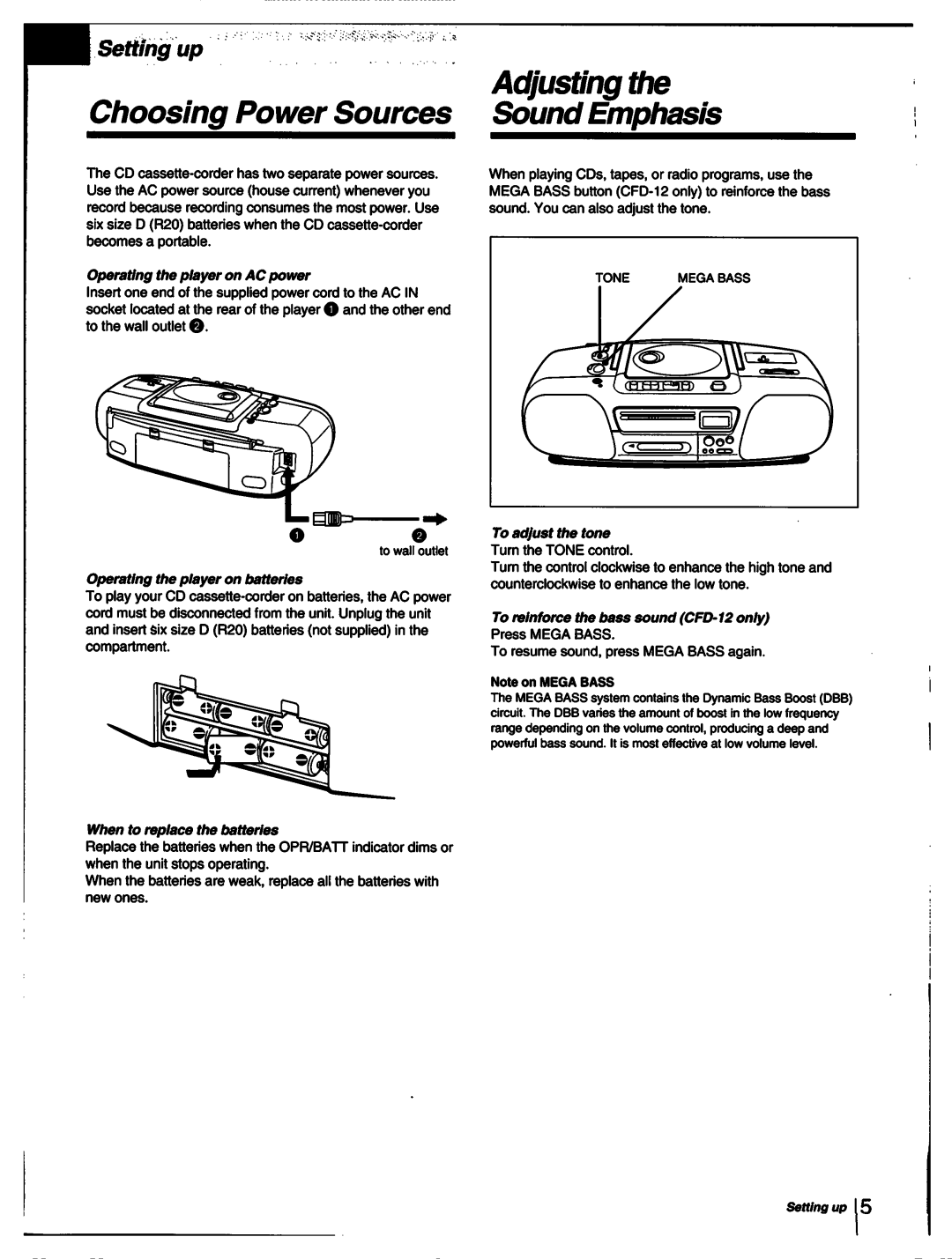 Sony CFD-10, CFD12 manual 