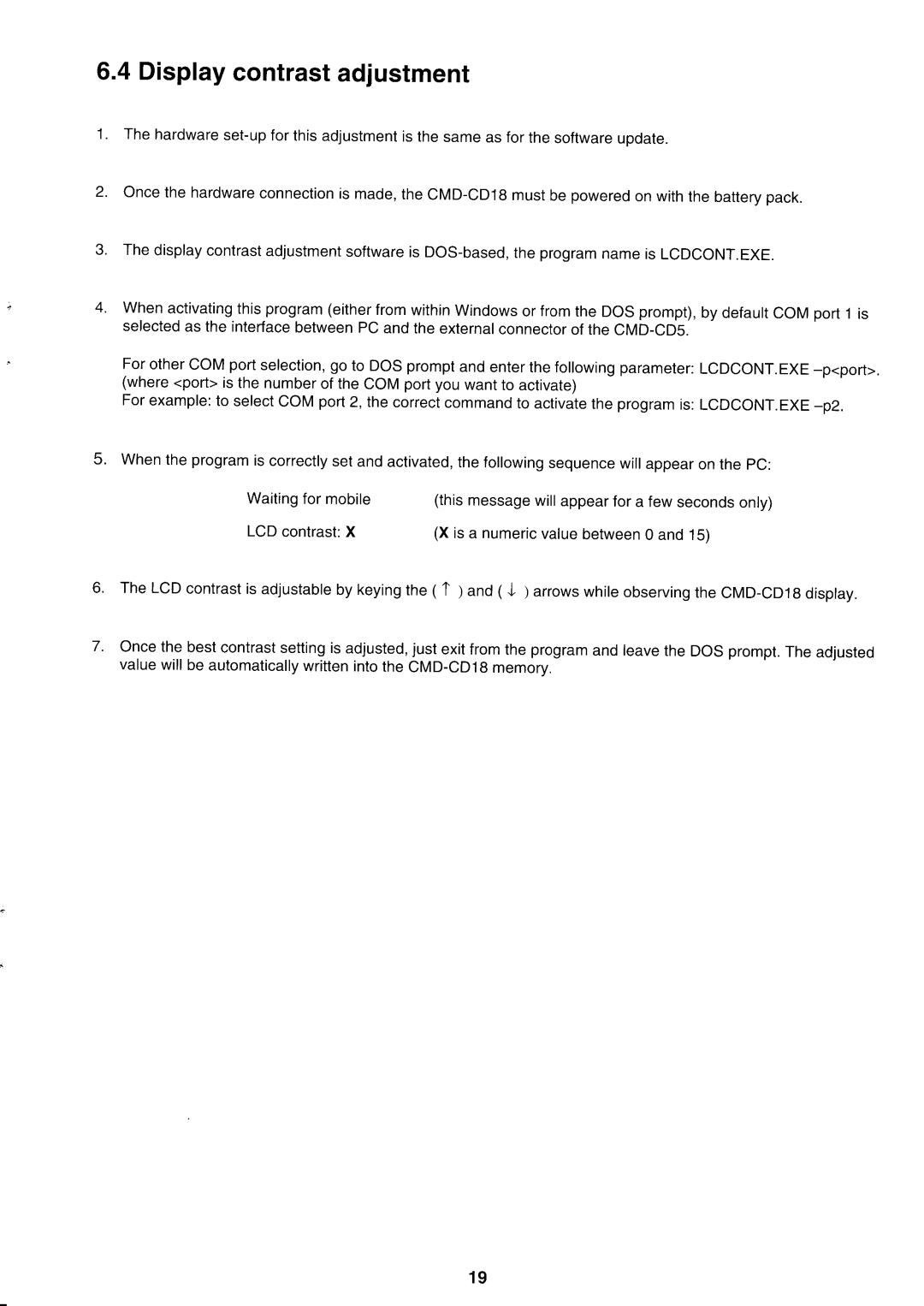 Sony CMD-CD18 manual 