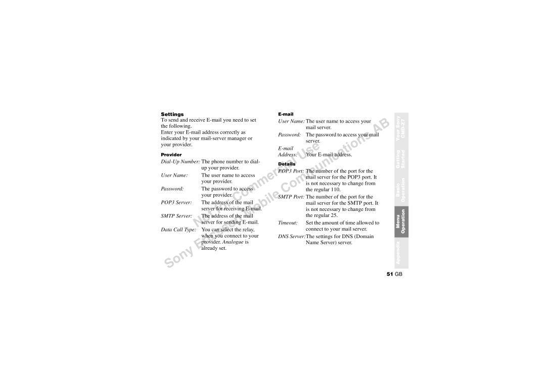 Sony CMD-Z7 manual 51 GB 