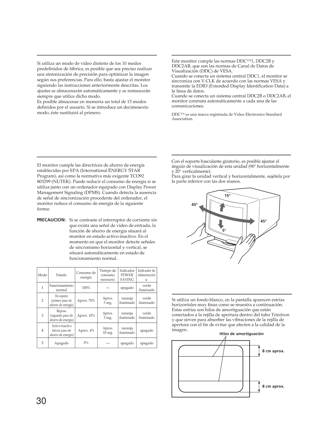 Sony CPD-300SFT manual Introducción de nuevos valores, Función de ahorro de energía, Función Plug and Play 