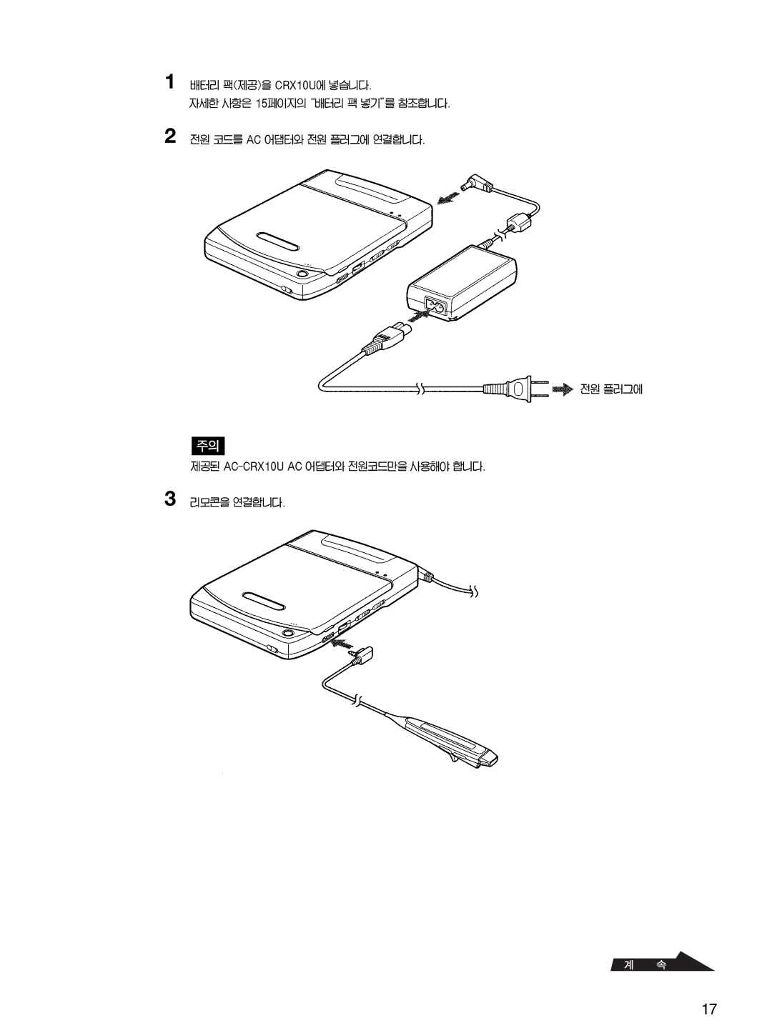 Sony CRX10U manual 