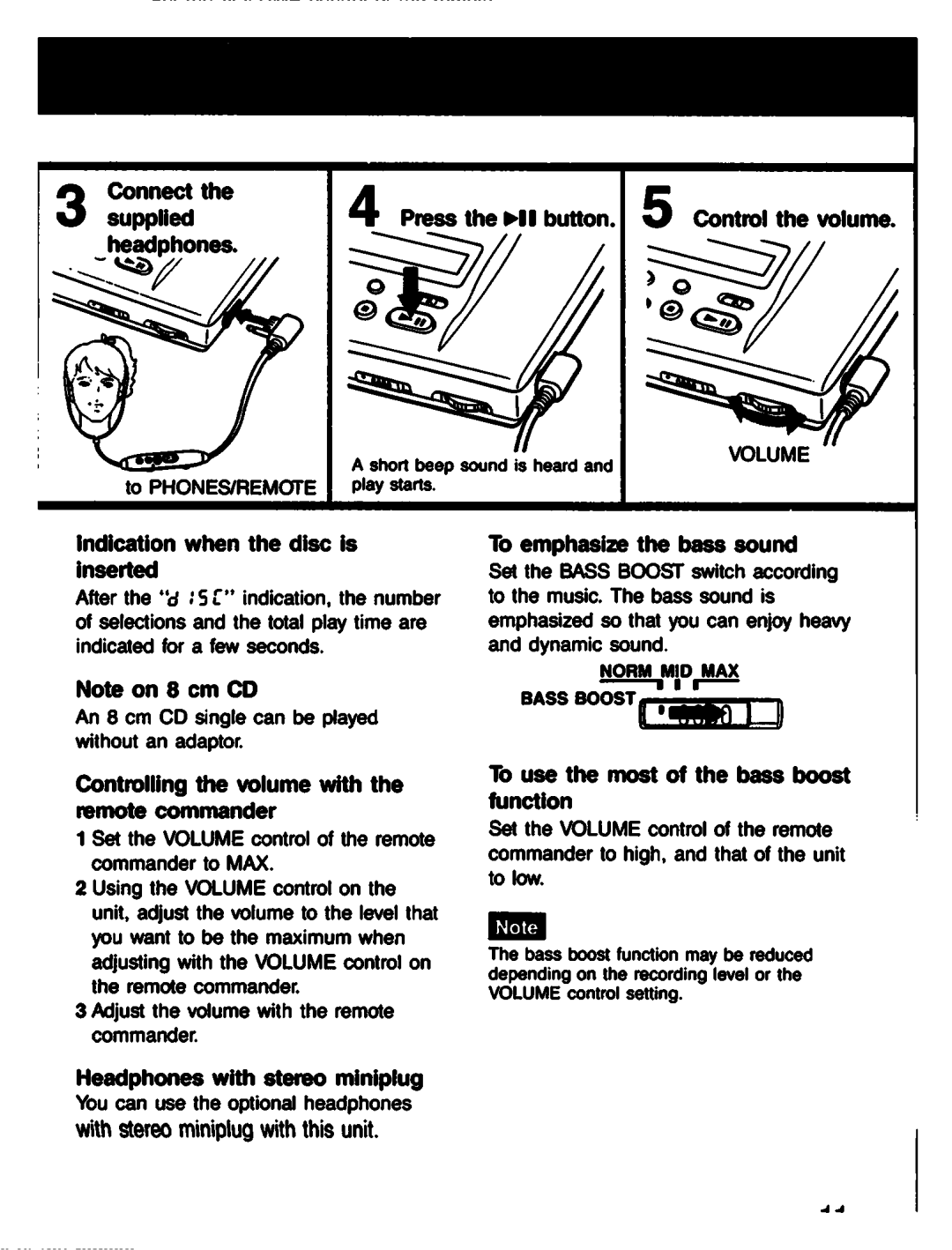 Sony D-303 manual 