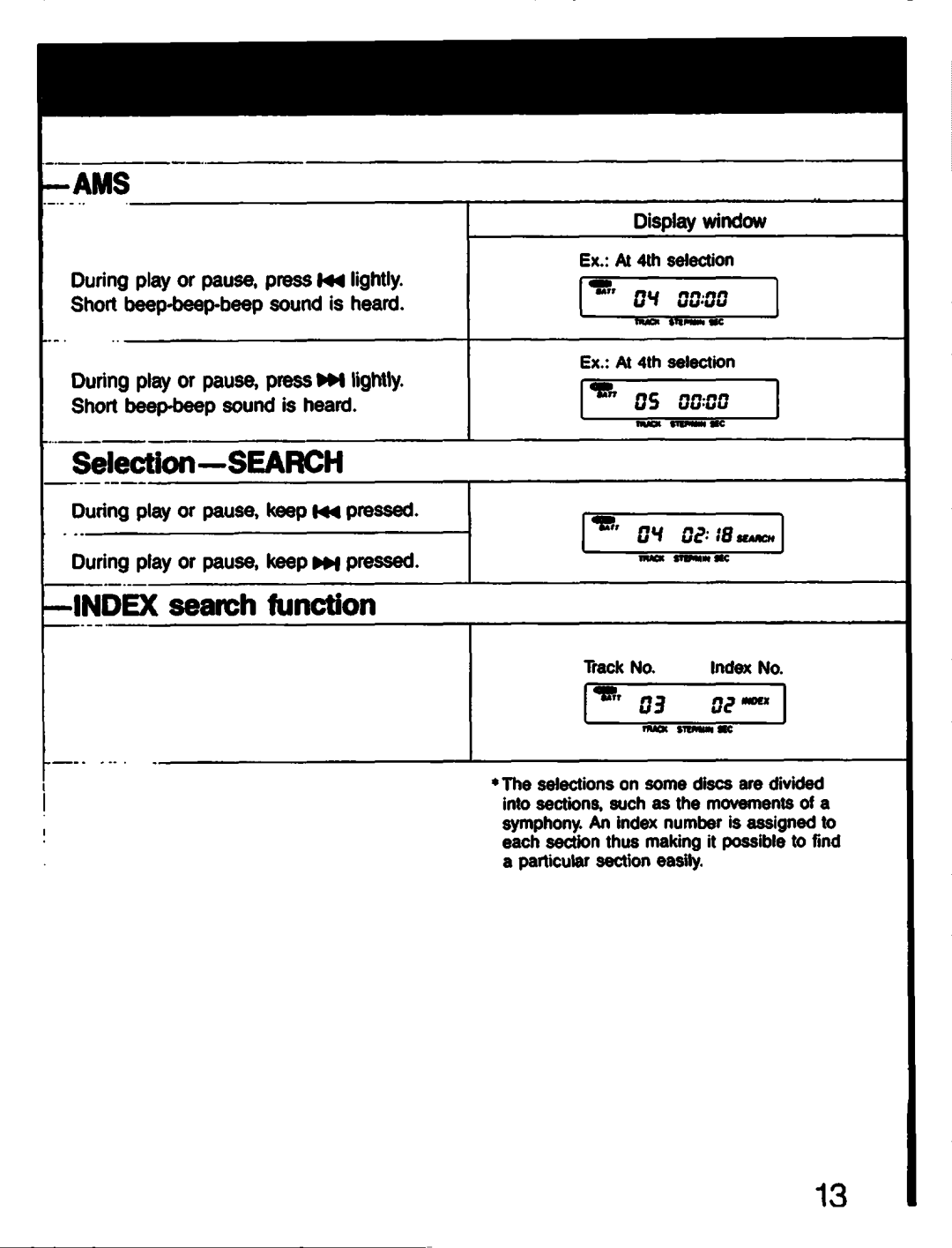 Sony D-303 manual 