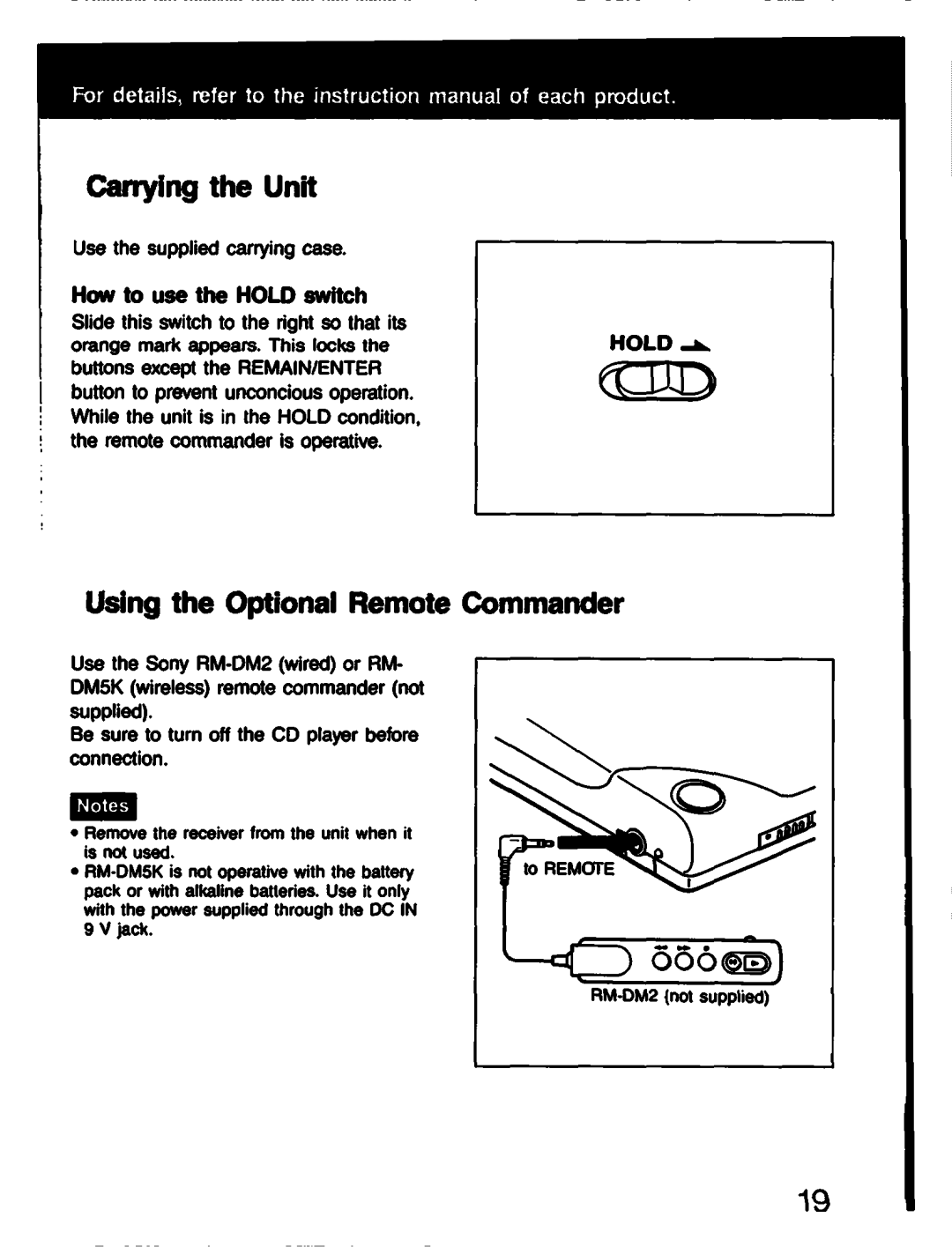 Sony D-303 manual 