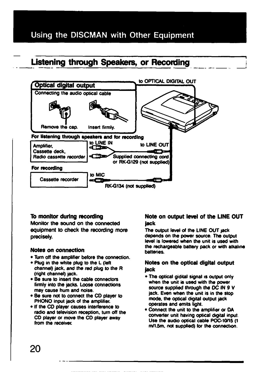 Sony D-303 manual 