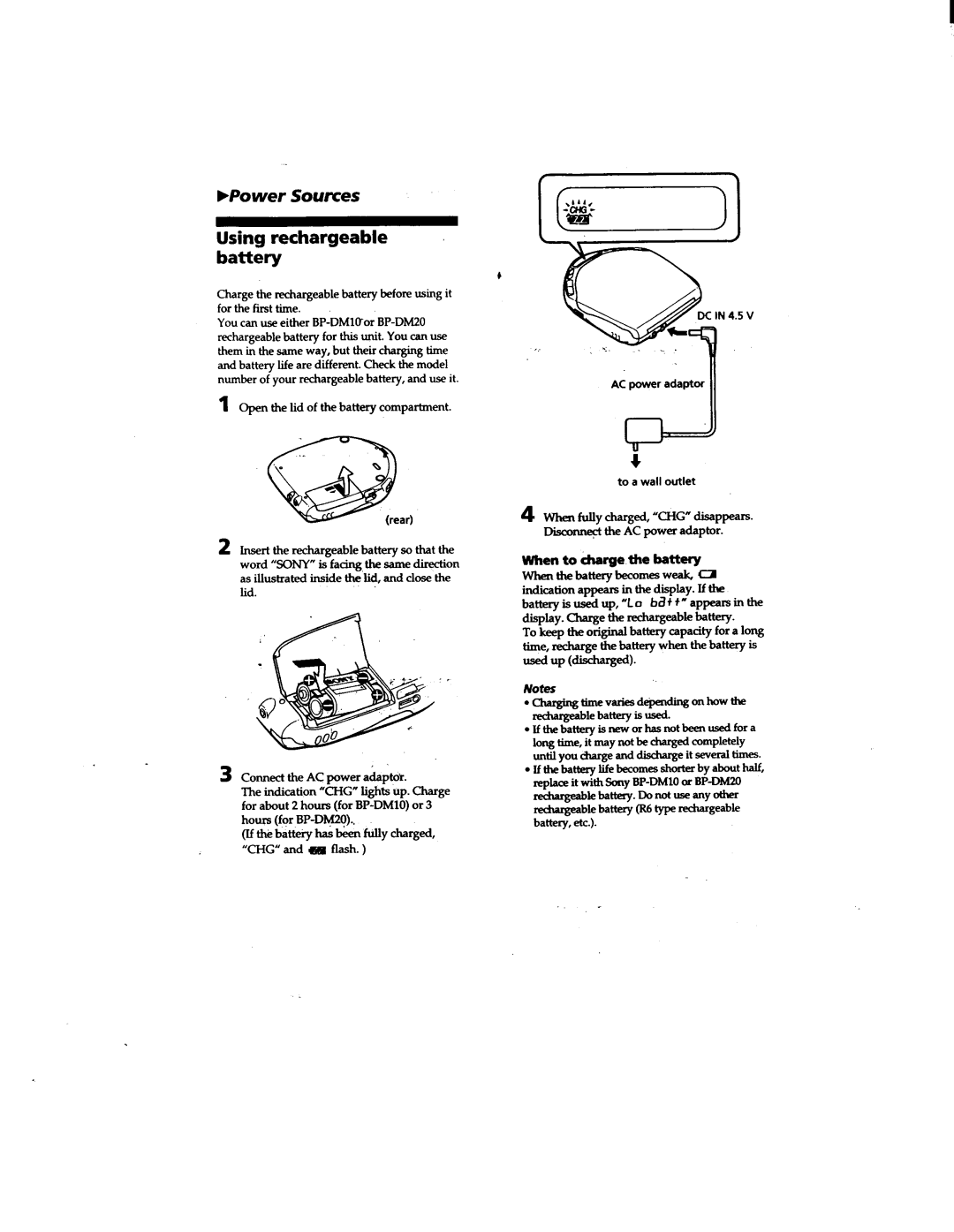 Sony D-E301, D-E307CK, D-E305, D-E300AN manual 