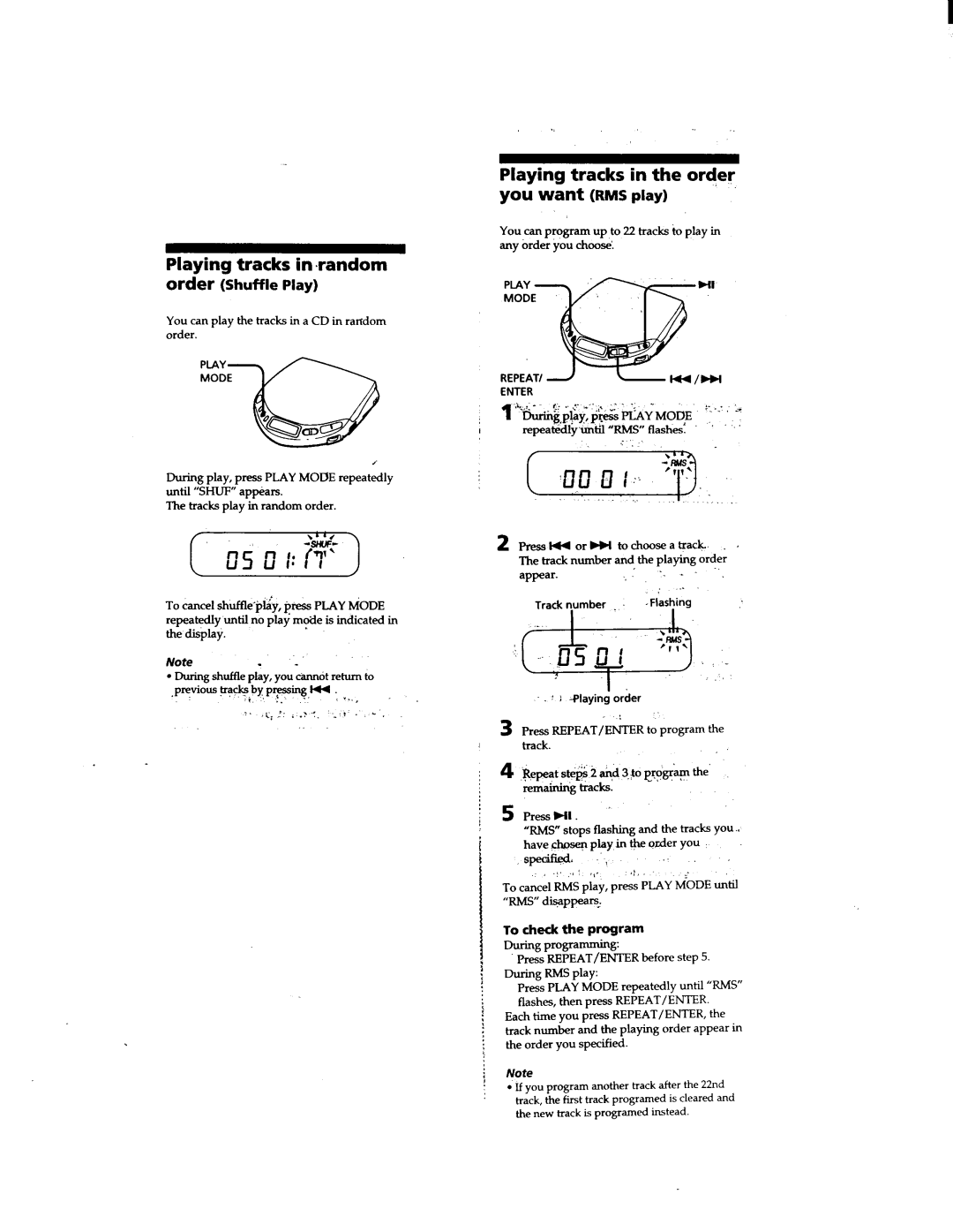 Sony D-E301, D-E307CK, D-E305, D-E300AN manual 