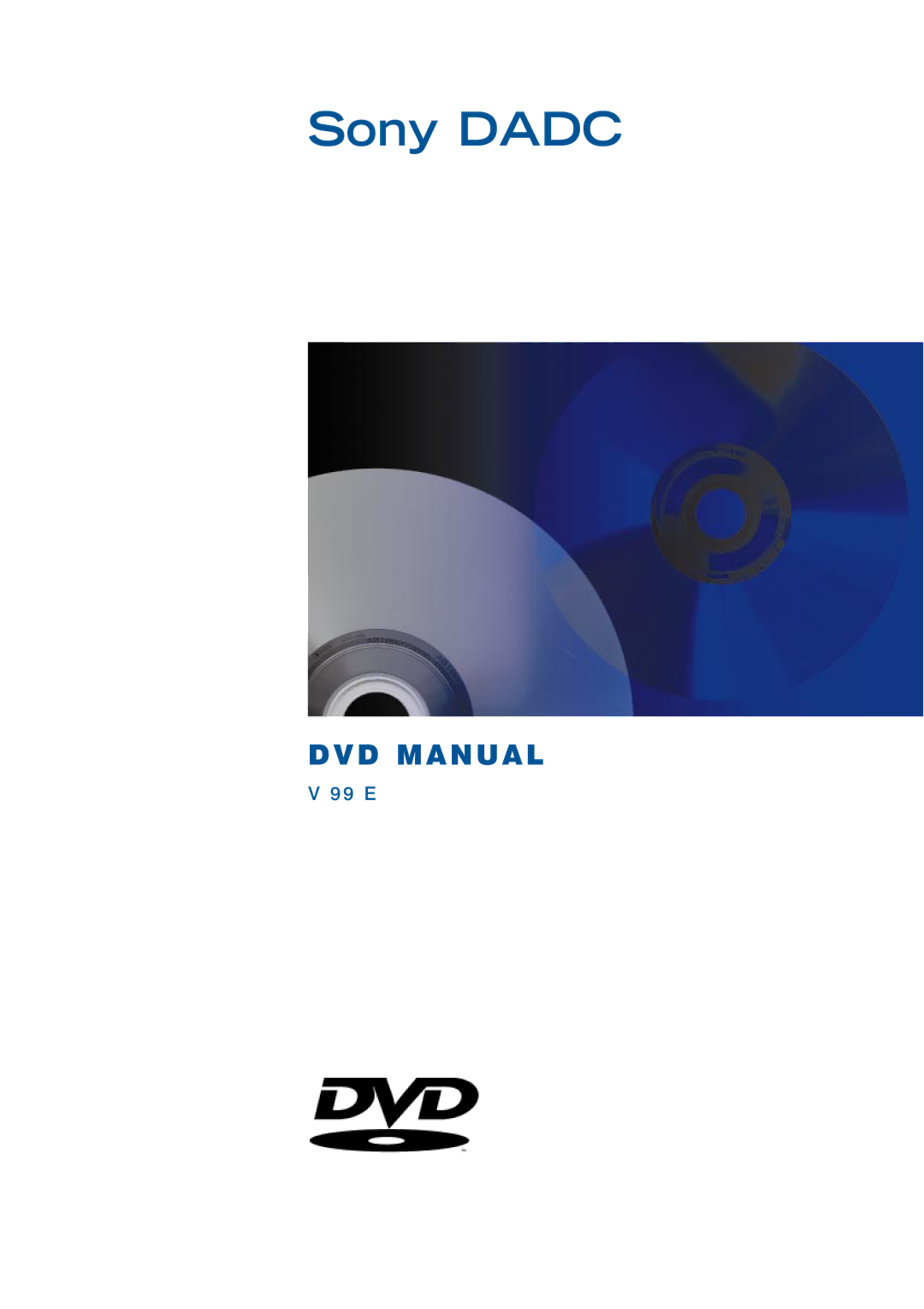 Sony DADC manual Sony Dadc 