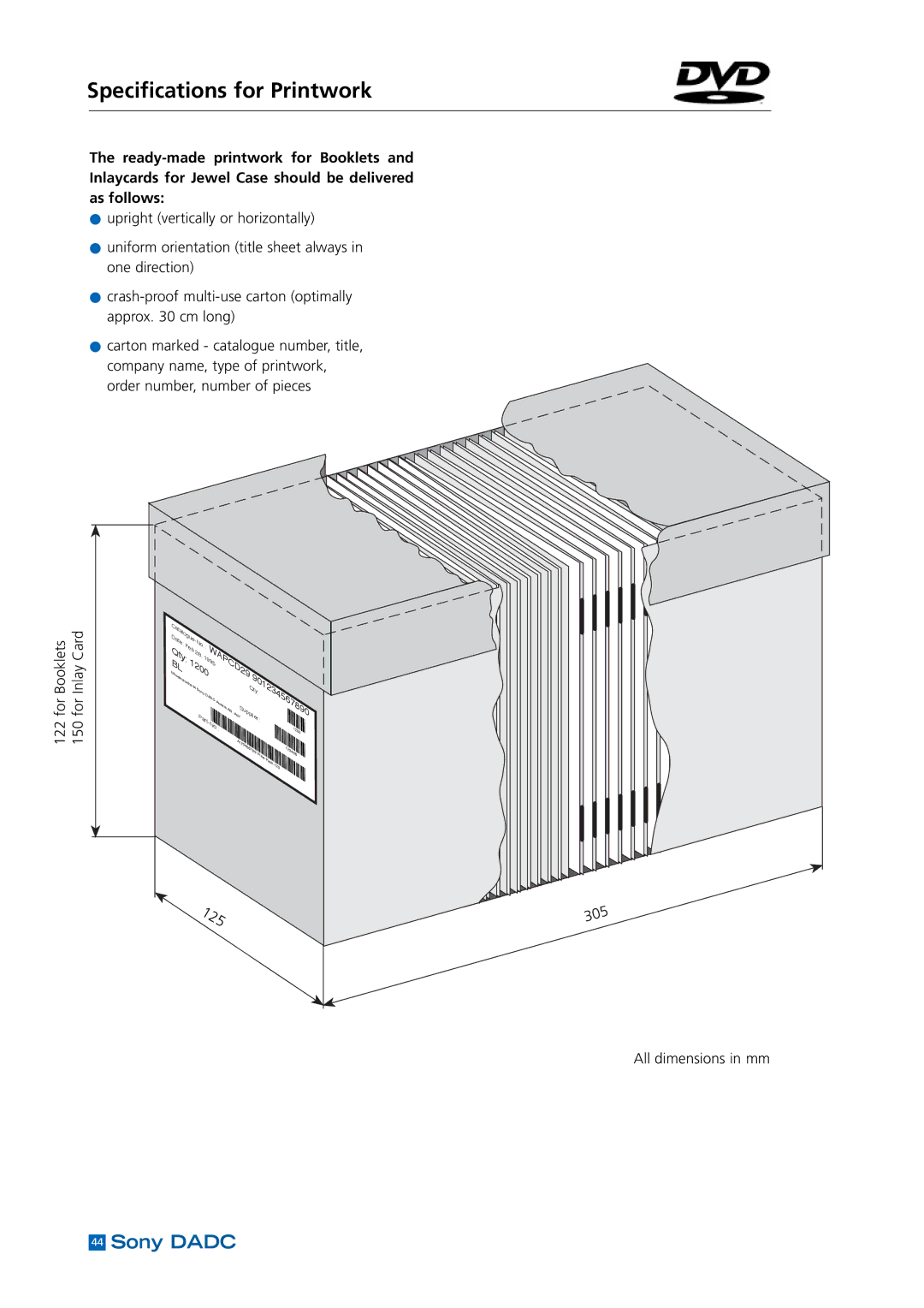 Sony DADC manual 125 