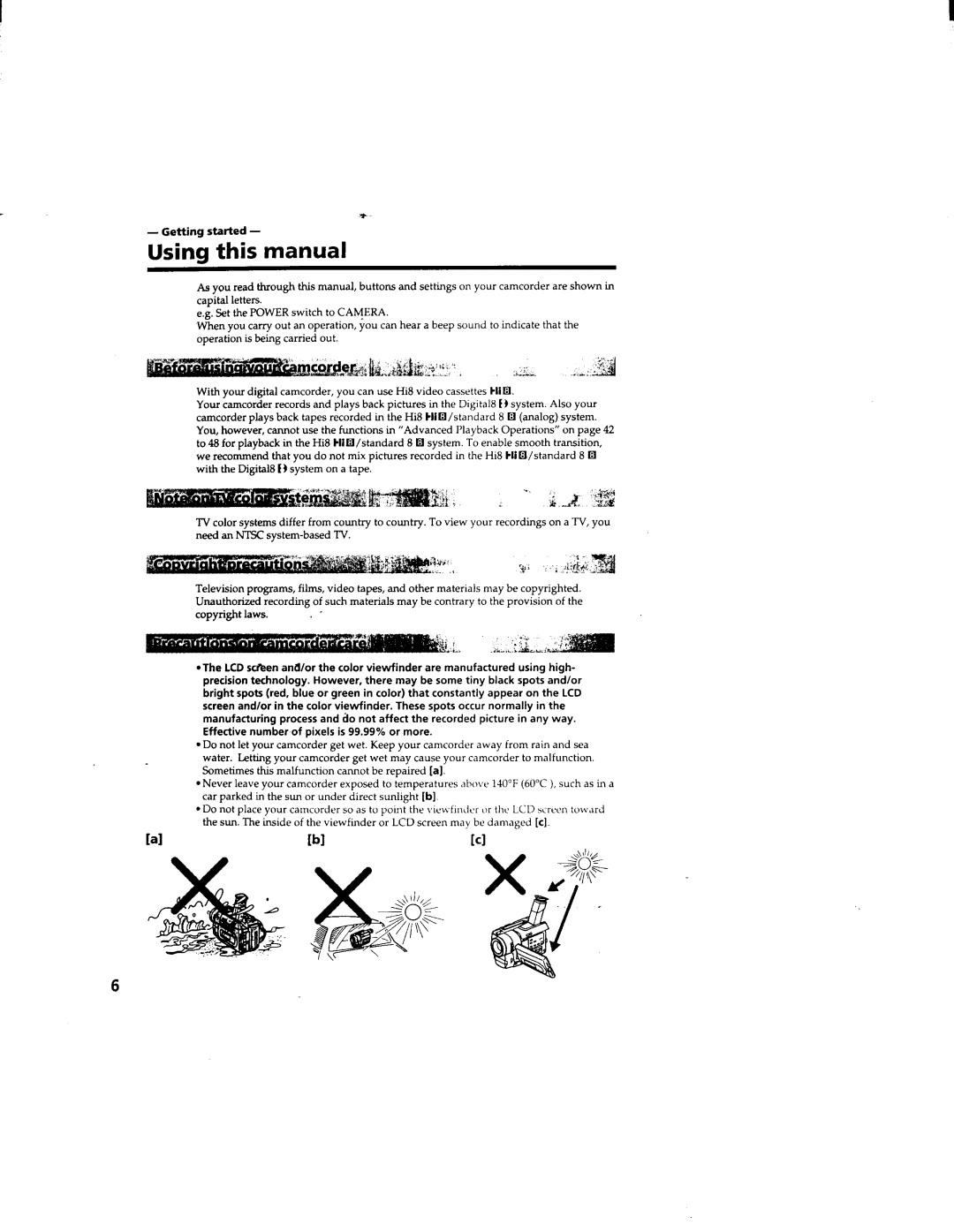 Sony DCR-TRV510 manual 