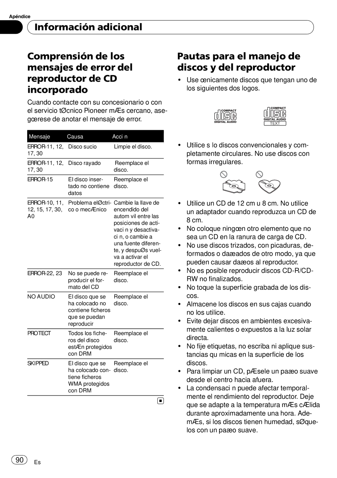 Sony DEH-P2900MP operation manual Incorporado, Use únicamente discos que tengan uno de, Los siguientes dos logos 