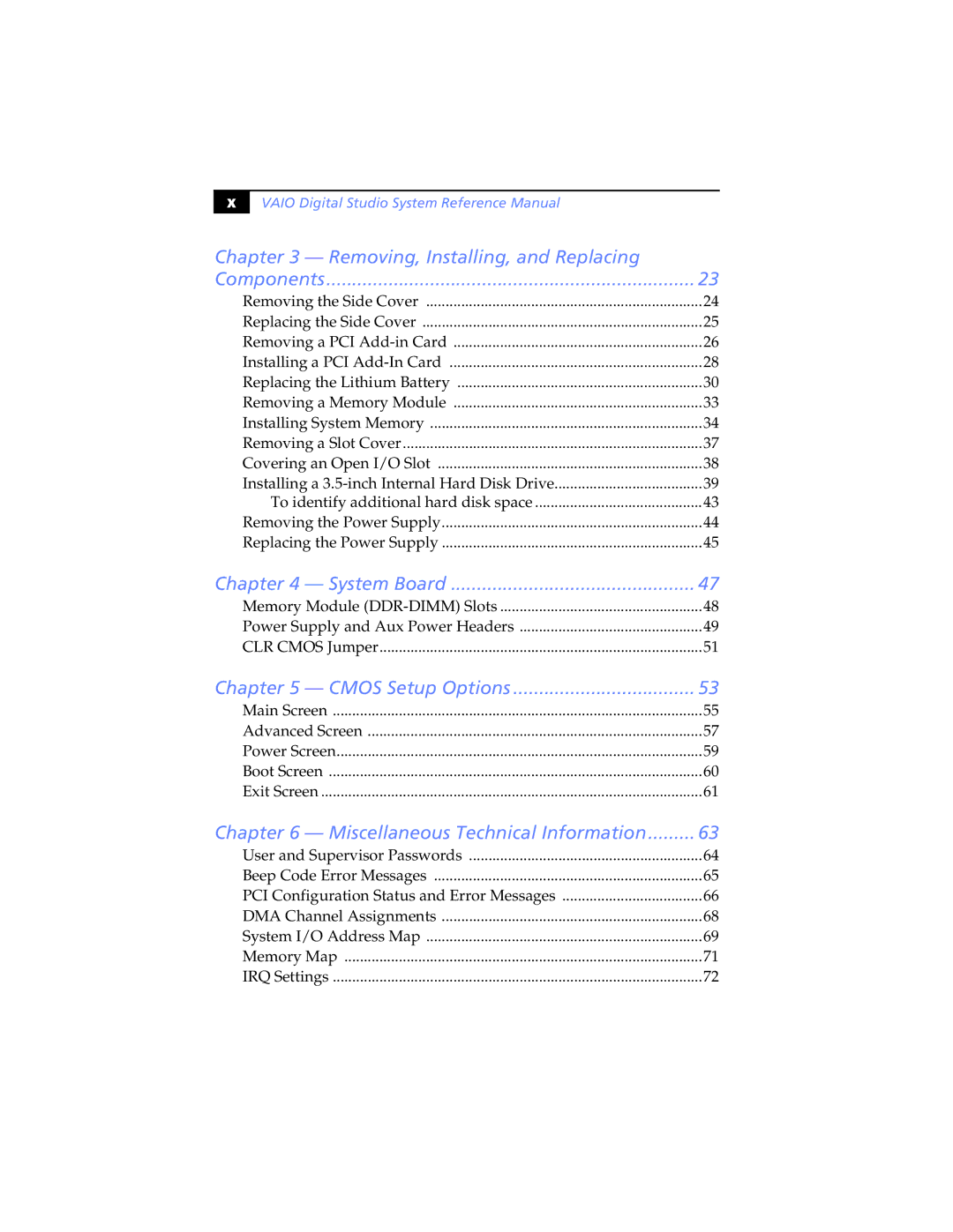 Sony Digital Studio System manual System Board 