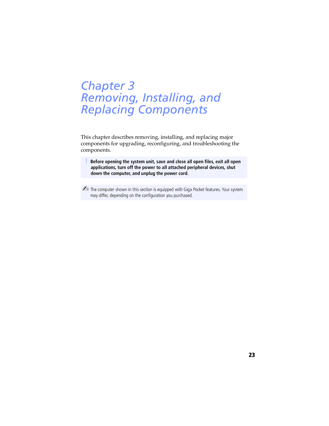 Sony Digital Studio System manual Chapter Removing, Installing, Replacing Components 