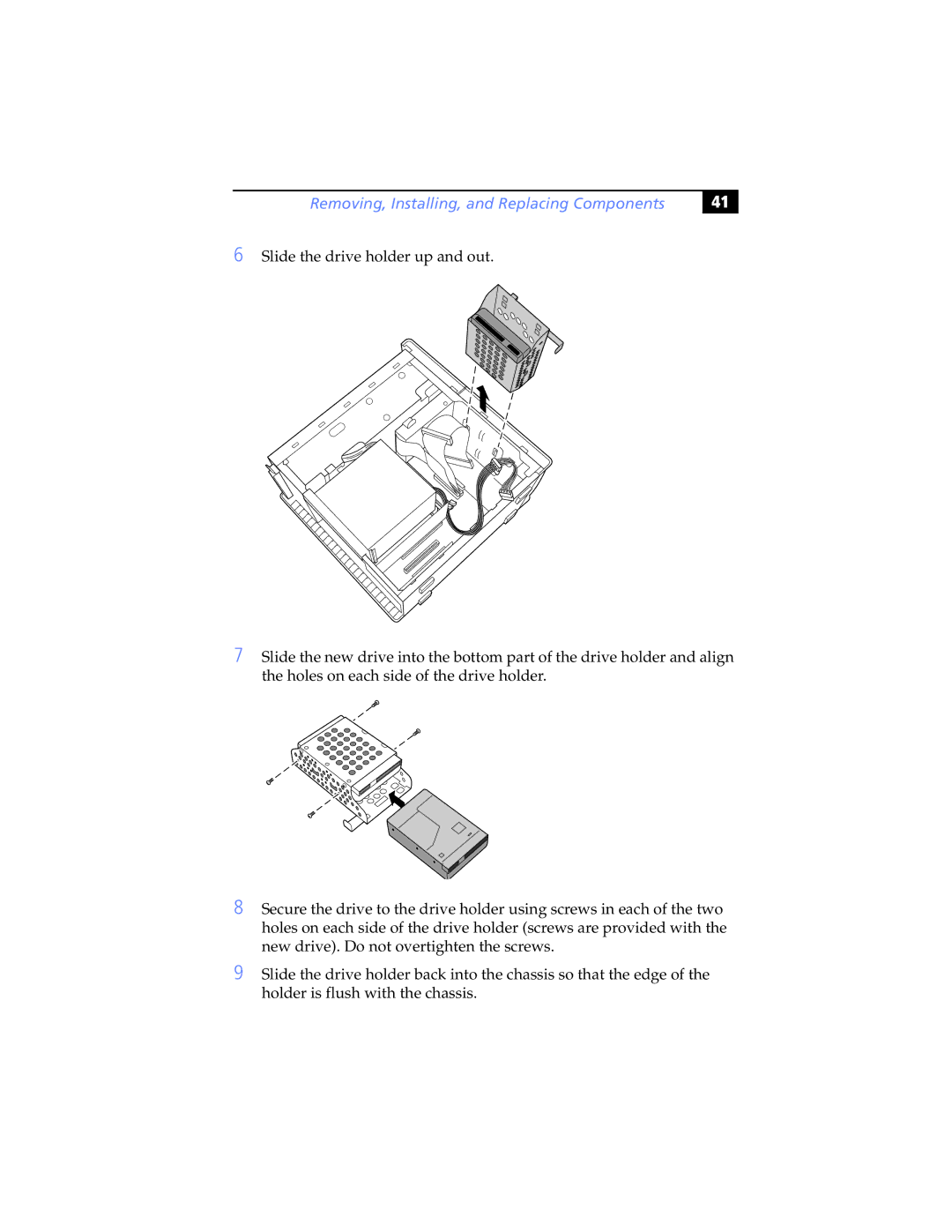 Sony Digital Studio System manual Removing, Installing, and Replacing Components 