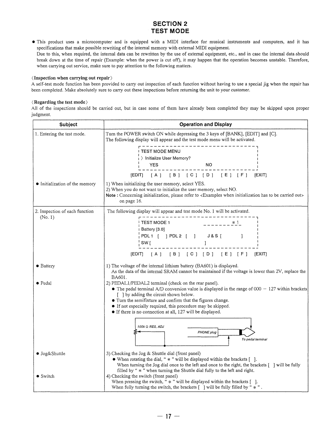 Sony DPS-V77 service manual Subject Operation and Display, Initialize User Memory?, Battery PDL Edit a 