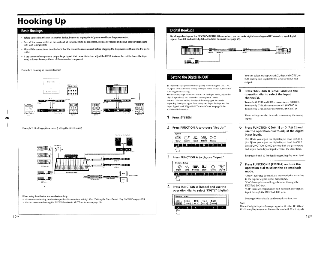 Sony DPS-V77 Setting the DigitaliN/OUT, ~-- ~~tl@~, +,.,.,.\111, ~ =~--~t-.tt .I~-- ~o ~-~t-..I~-oo, ~~ Jiiil. l!J Cge 