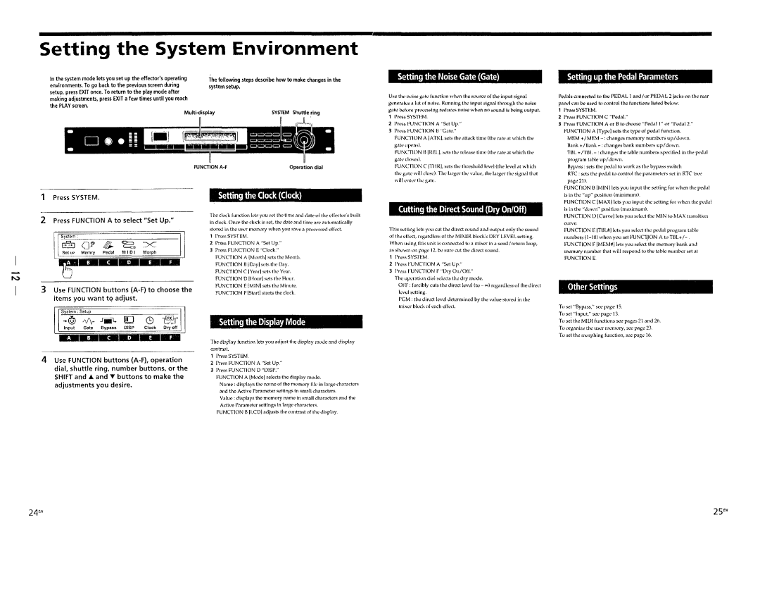Sony DPS-V77 service manual Setting the System Environment, 24EN, Ej G·? ~ ~ Jc, 2SEN 