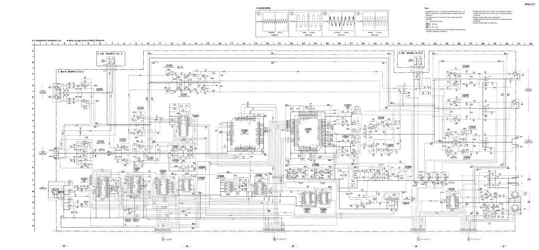 Sony DPS-V77 19l~, ·rn±J B+ Line, IB - I B - line, 3738, SCHEMATIC DIAGRAM 1/2 Refer to page 43 for Ie Block Diagrams 