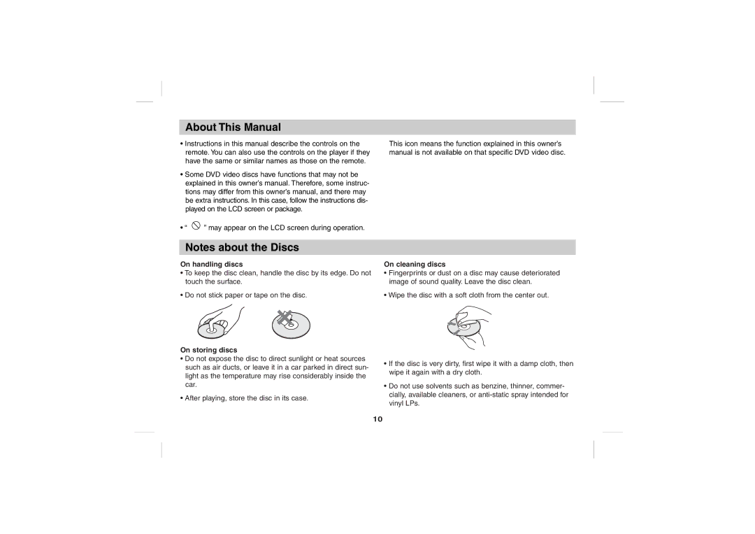 Sony DPS5032N operating instructions About This Manual, On handling discs, On storing discs 