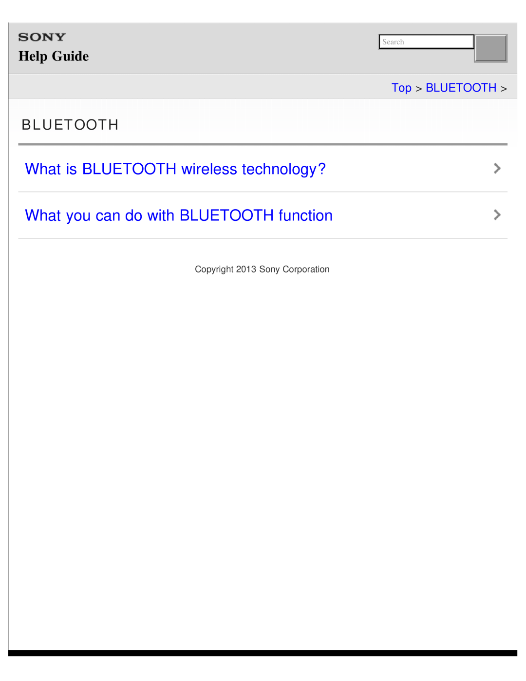 Sony DR-BTN200 What is BLUETOOTH wireless technology?, What you can do with BLUETOOTH function, Help Guide, Bluetooth 