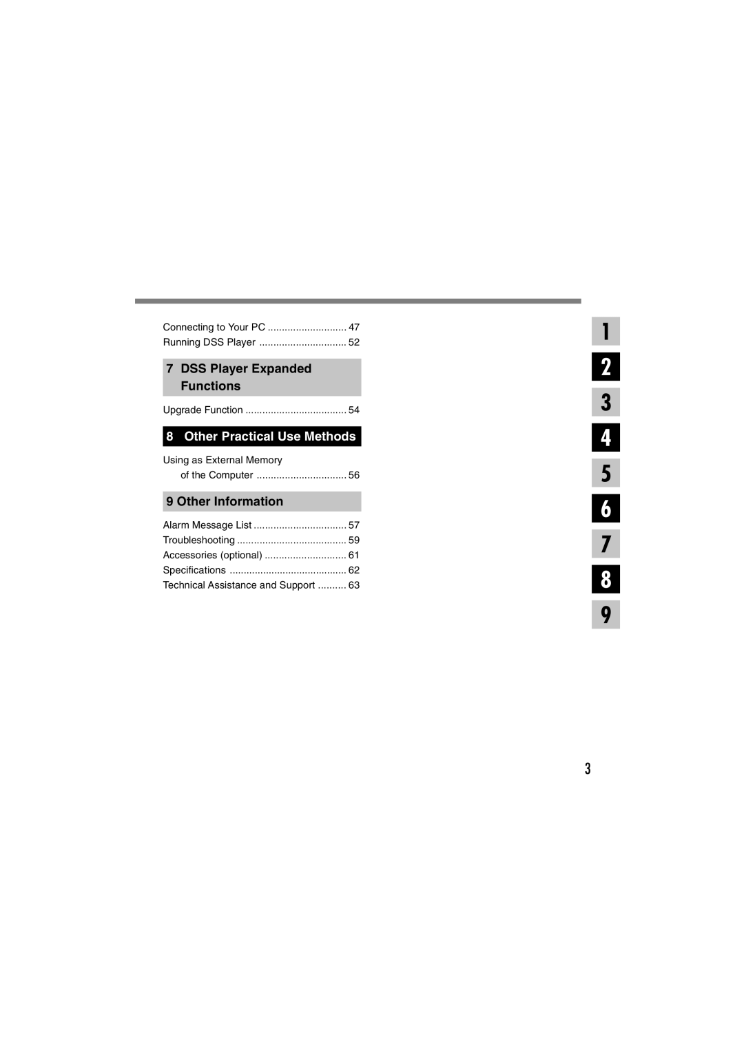 Sony DS-2 Connecting to Your PC Running DSS Player, Upgrade Function, Using as External Memory Computer, Specifications 