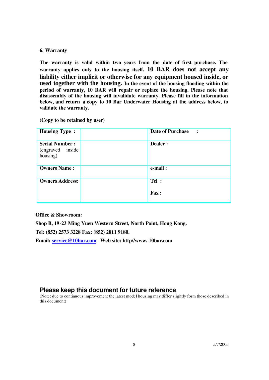 Sony DSC-F707 / 717 user manual Please keep this document for future reference 