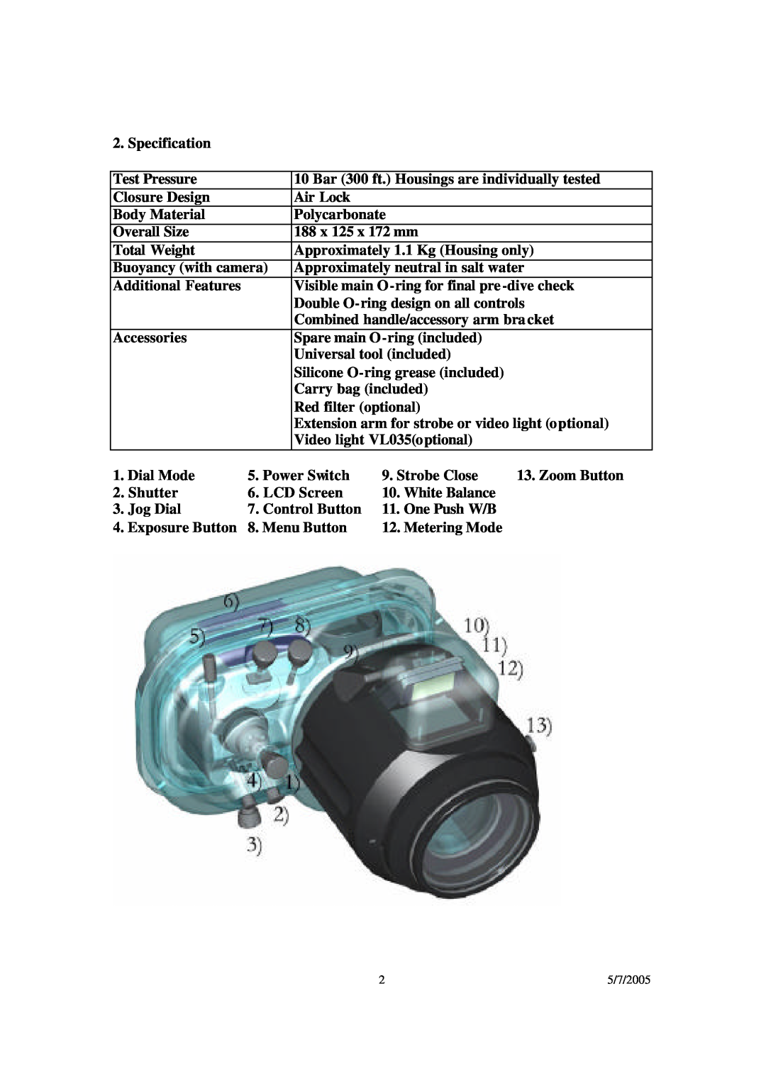 Sony DSC-F707 / 717 user manual Specification 