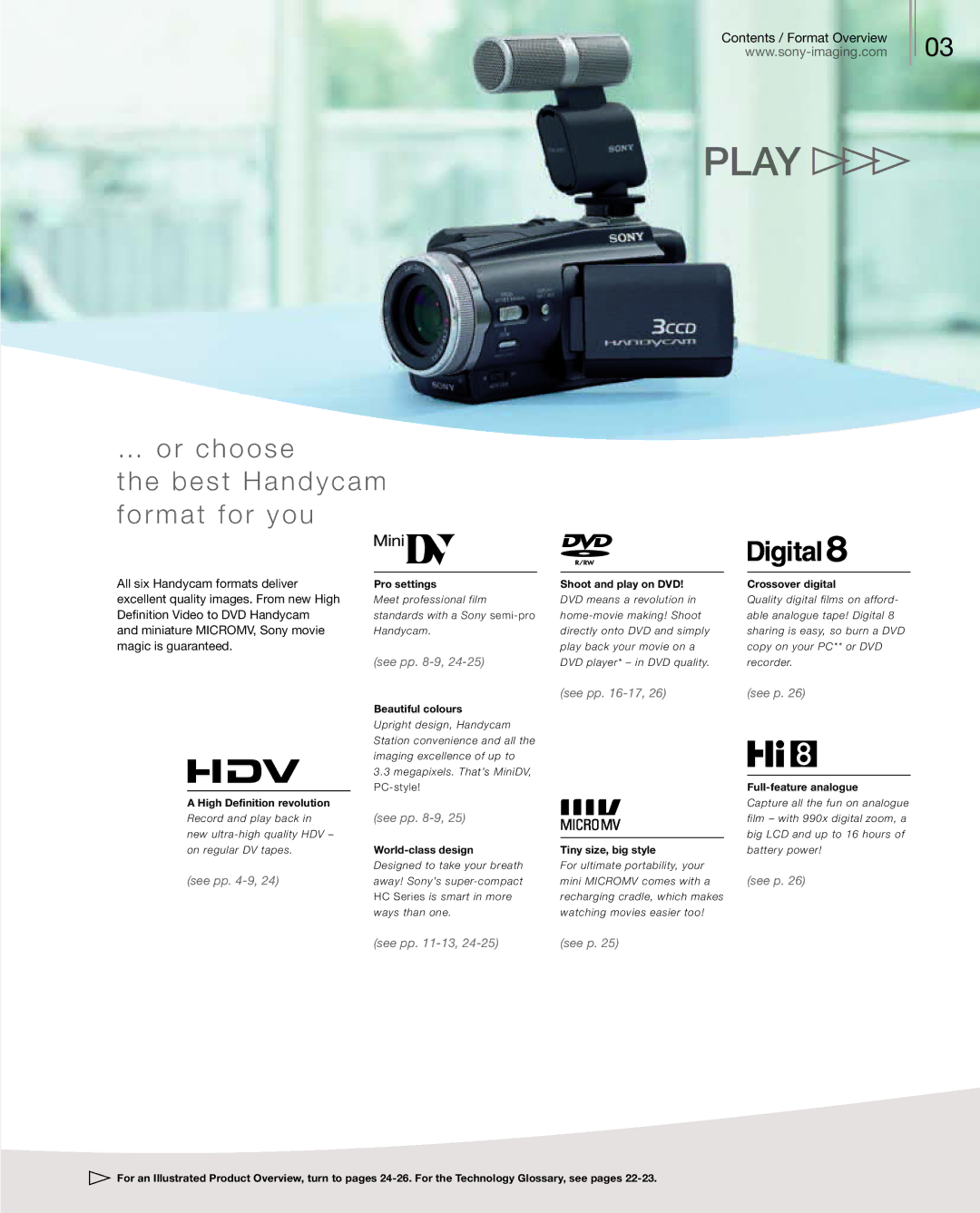 Sony DSC-H50 manual … o r c h o o s e, Shoot and play on DVD Crossover digital 