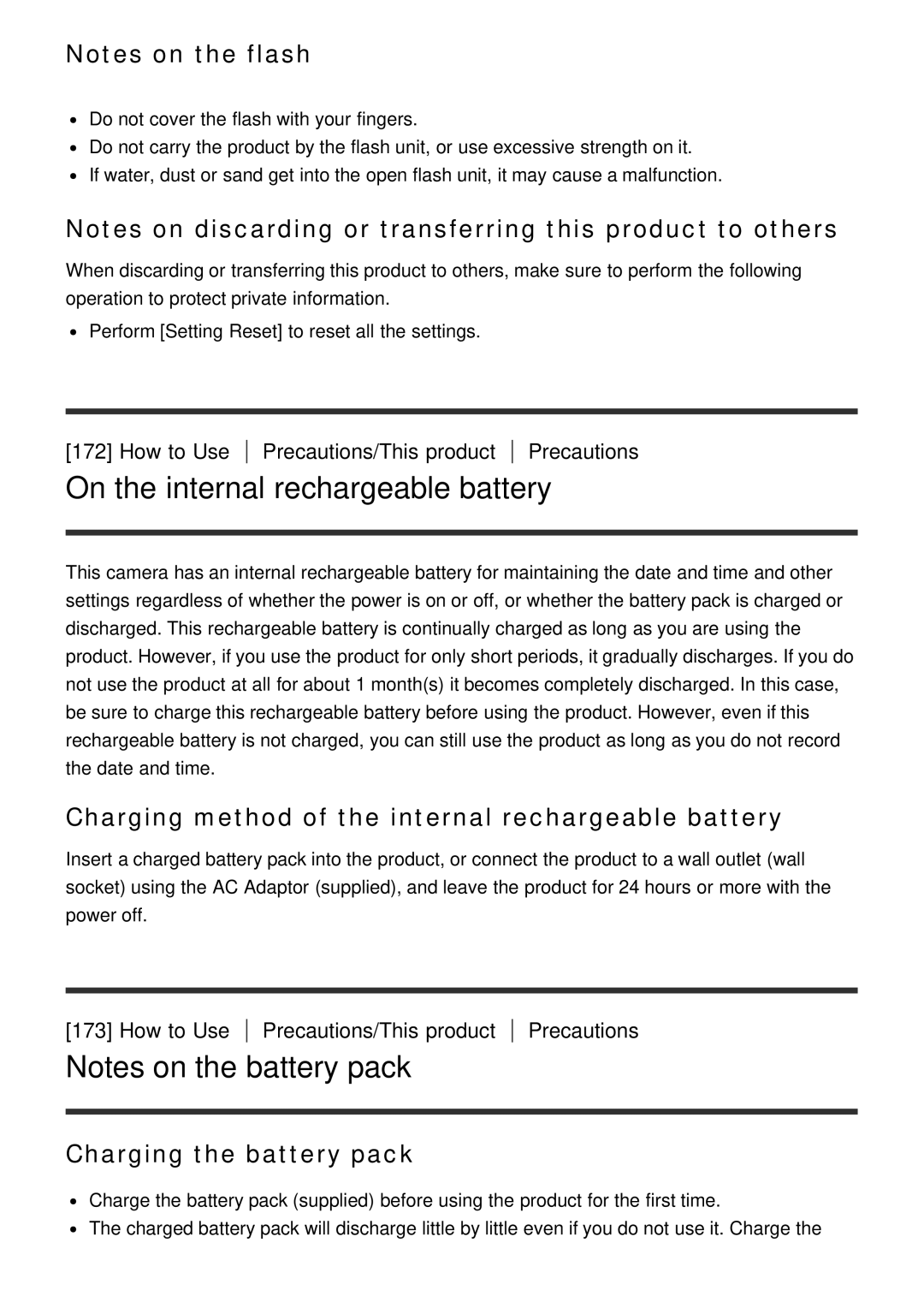 Sony DSC-HX60V manual On the internal rechargeable battery, Charging method of the internal rechargeable battery 