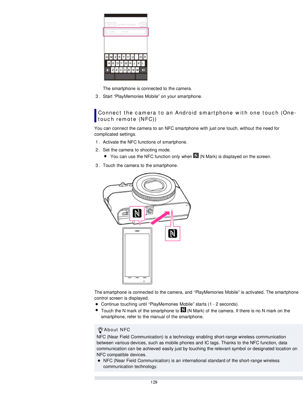 Sony DSCRX100M2/B, DSC-RX100M2/B manual About NFC 