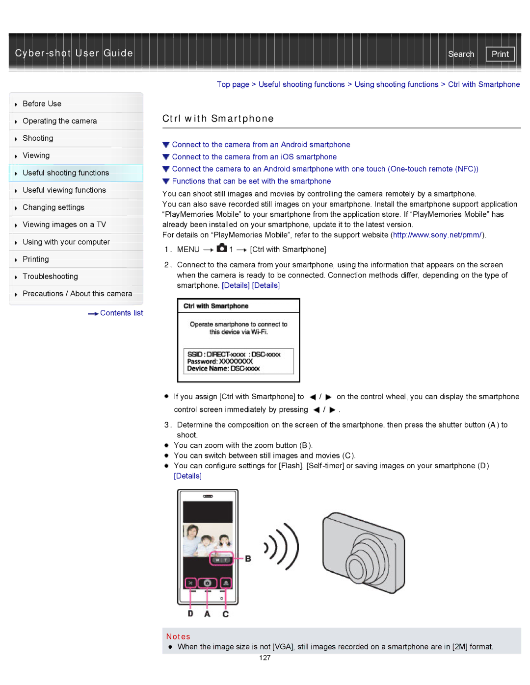 Sony DSC-RX100M2 manual Ctrl with Smartphone 