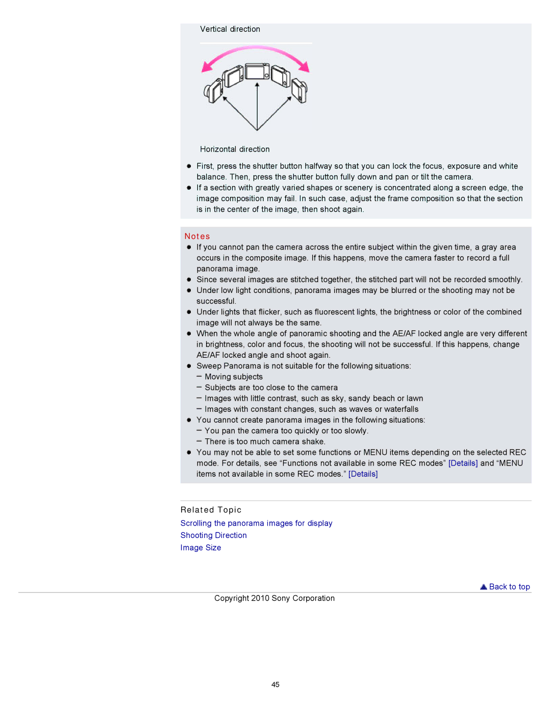 Sony DSC-W530, W550, DSCW530 manual Related Topic 