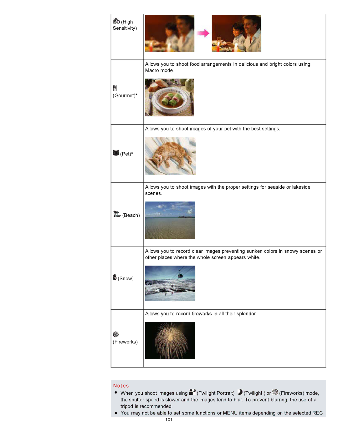 Sony DSC-WX10 manual 101 