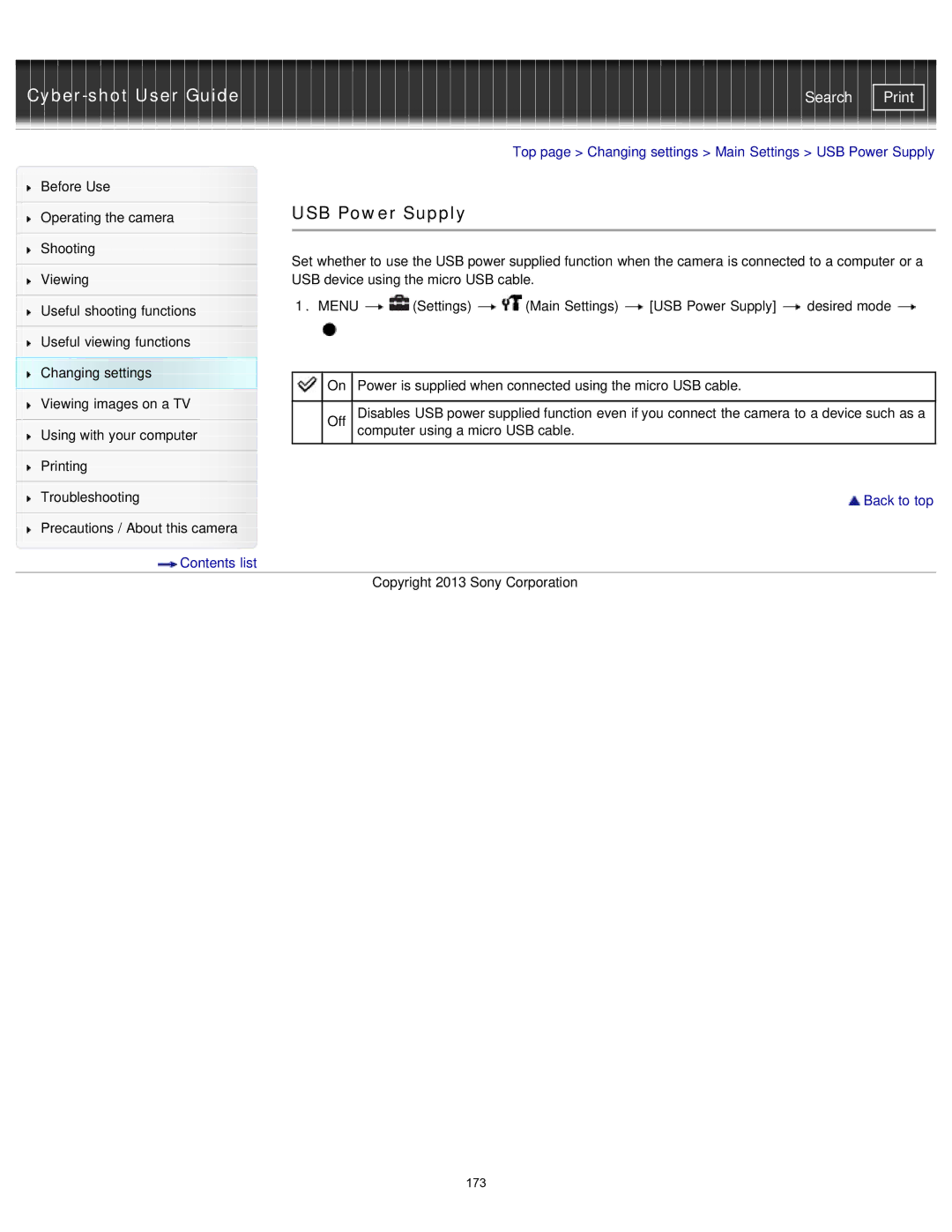 Sony DSCWX80/B, DSC-WX80/R, DSC-WX80/B, DSCWX80/R, DXC-WX80/B, DSCWX80/W manual USB Power Supply, Contents list 