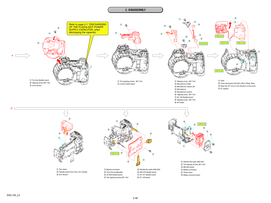 Sony DSCH5B service manual Flashlight Power 