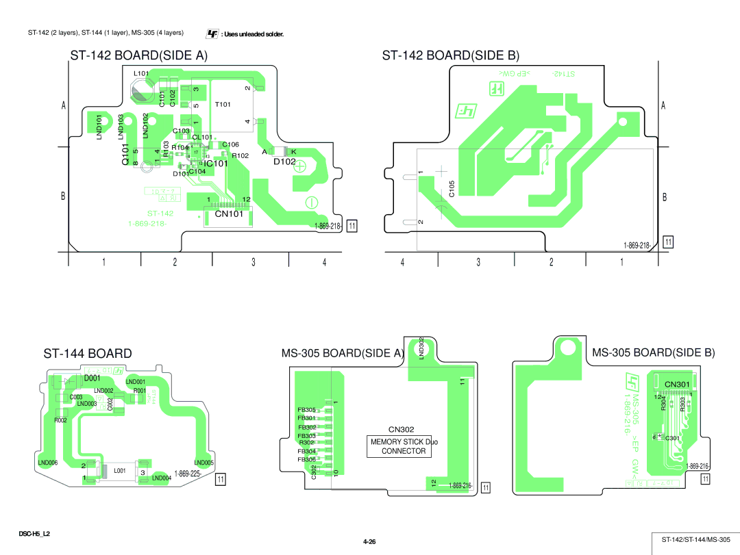 Sony DSCH5B service manual ST-142 Boardside B 