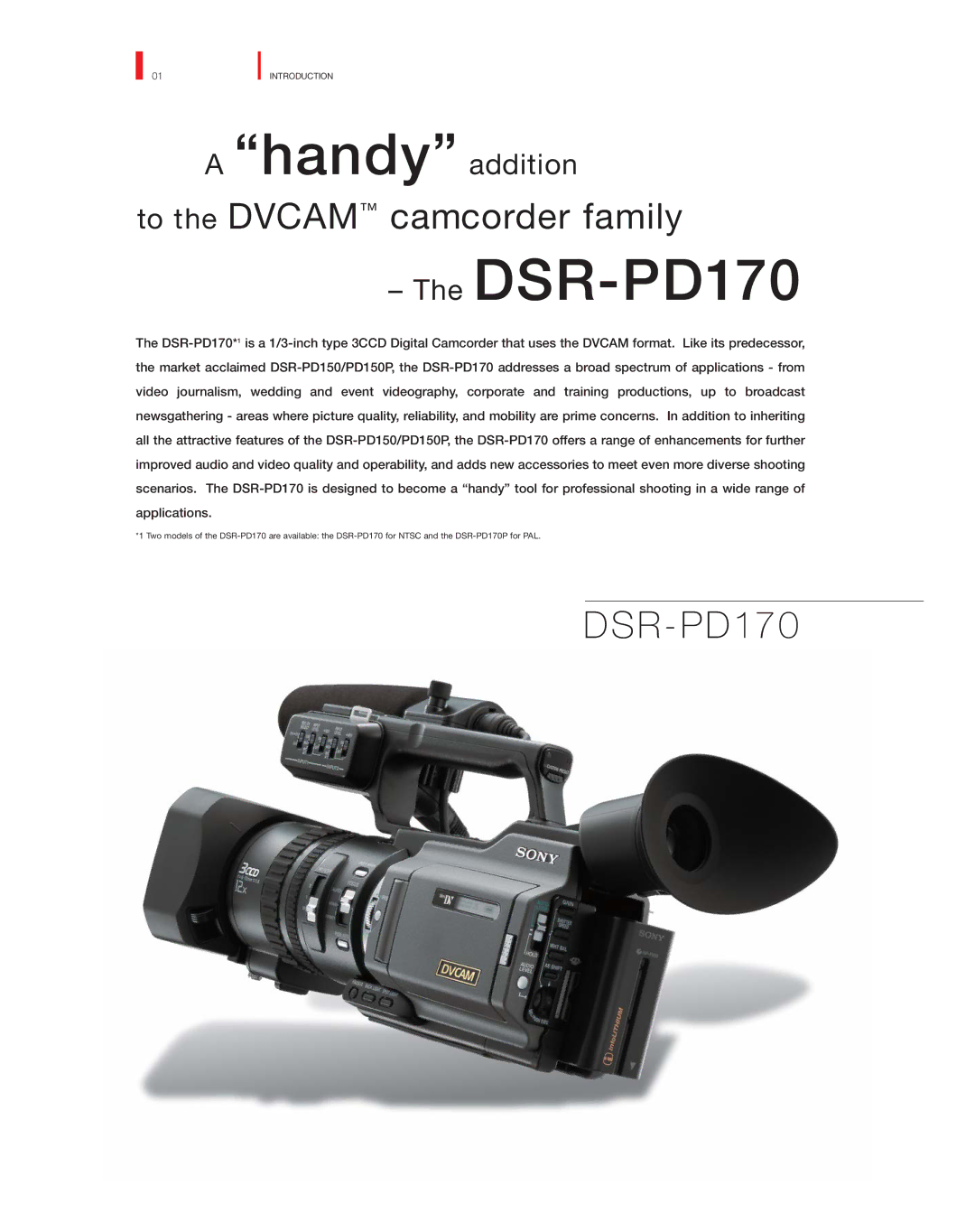 Sony DSR-PD170P manual Handy addition 