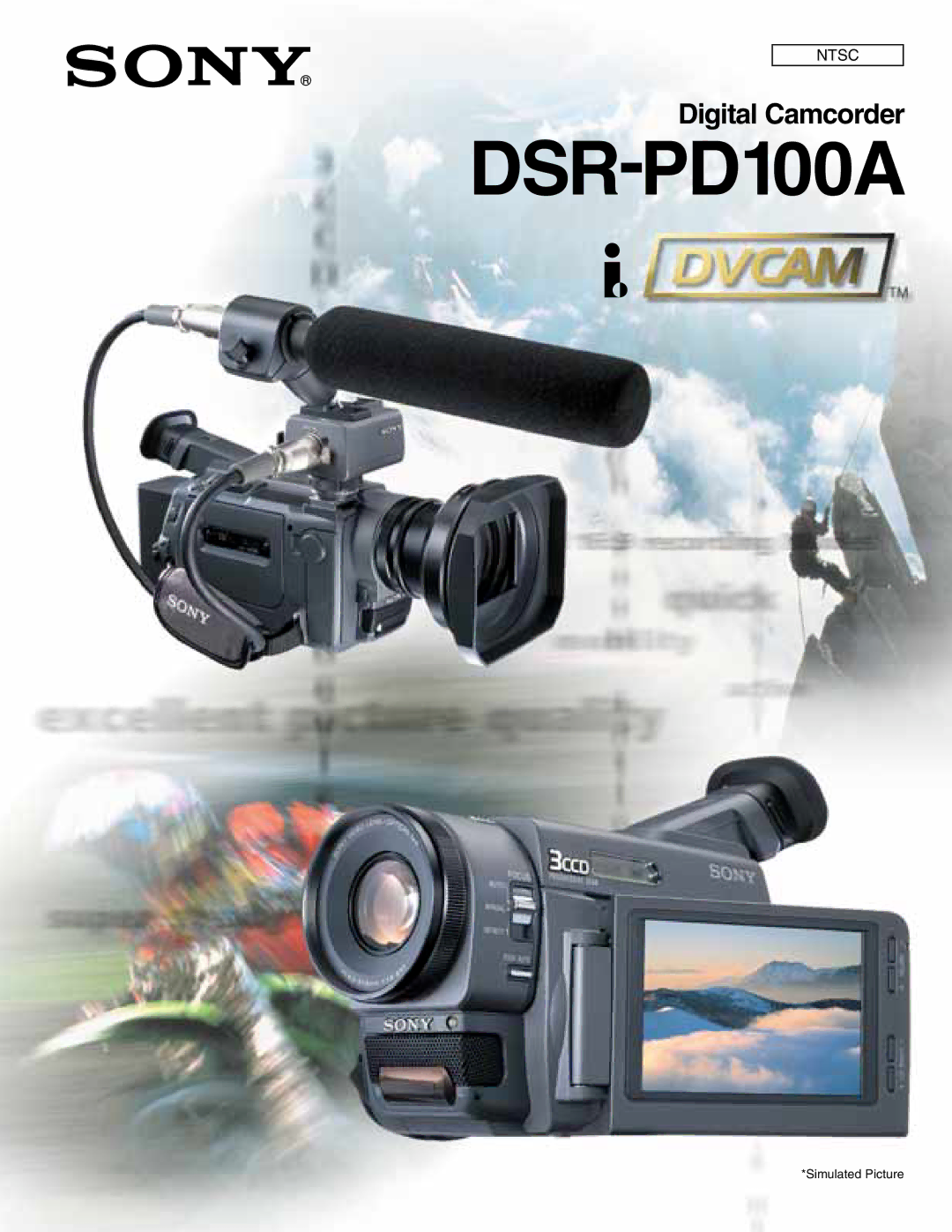 Sony DSRPD100A manual DSR-PD100A 