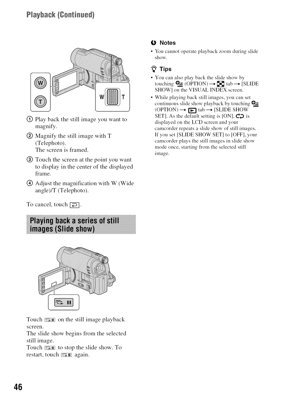 Sony DVD850 manual Tips 