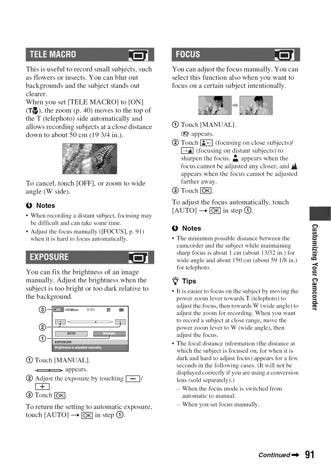 Sony DVD850 manual Tips 