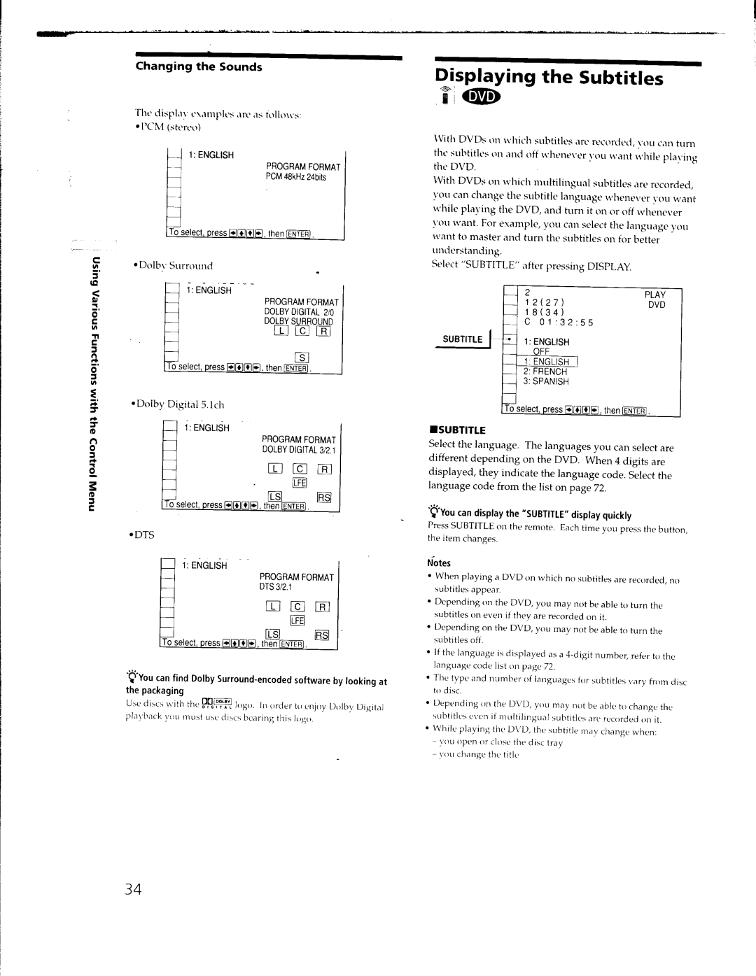 Sony DVP-C650D, DVP-C653D manual 