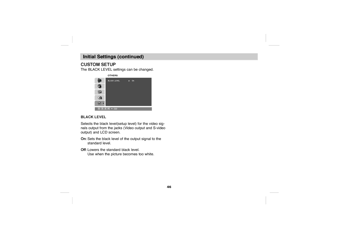 Sony DVP-FX705 operating instructions Custom Setup 